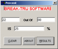 BREAKTRU PERCENT CE screenshot